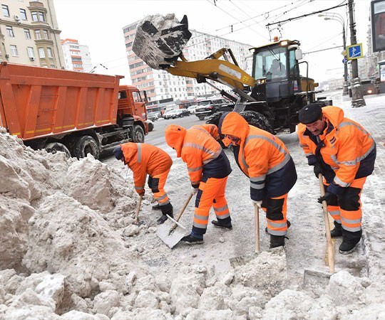 Уборка снега в Майкопе и  Республике Адыгея